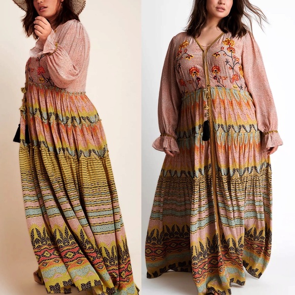 Anthropologie Bhanuni Jyoti Giorgia Maxi Dress - Picture 14 of 15
